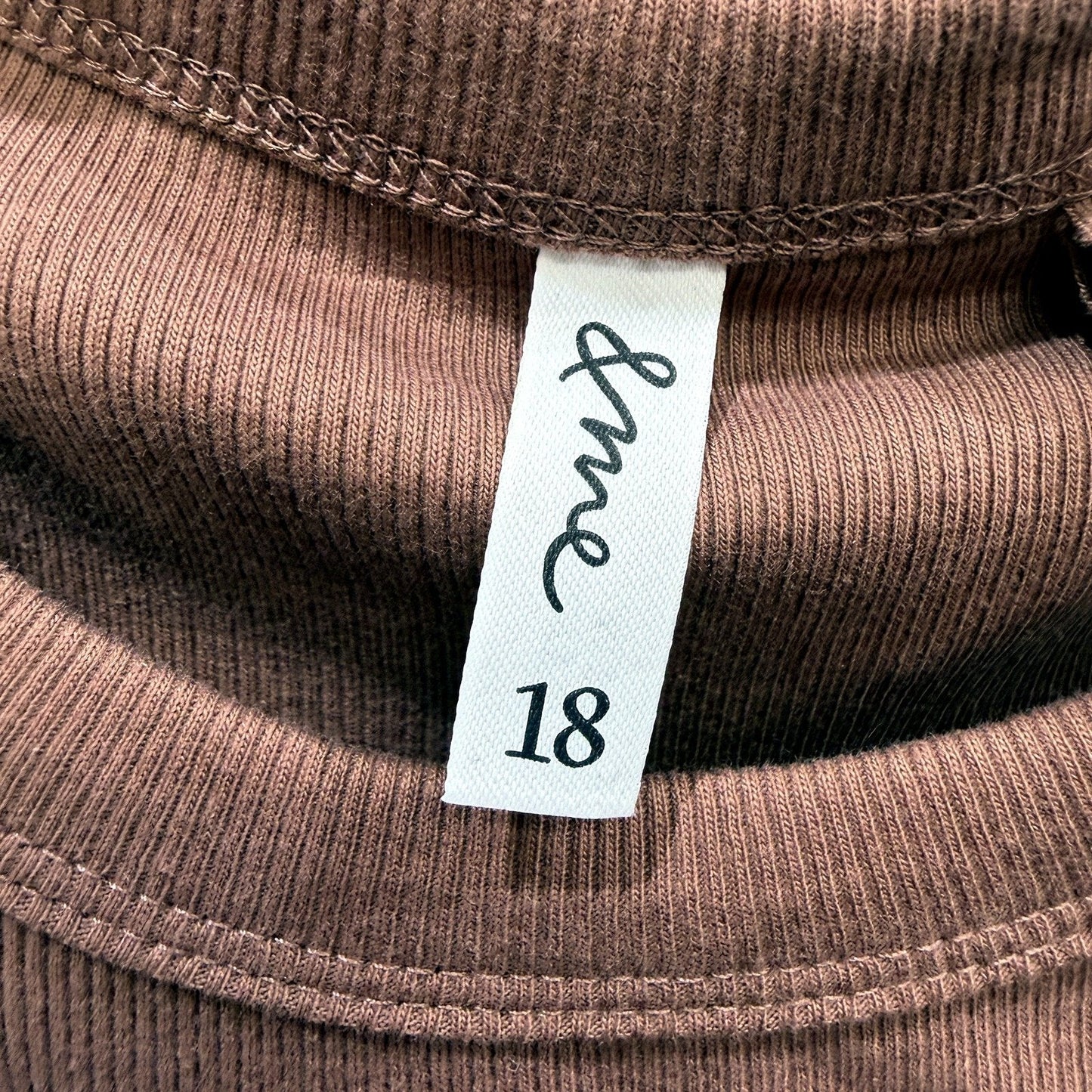 & Me Womens Ribbed Knit Pullover Tank Top in Brown by , Size 18