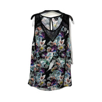 City Chic Womens Floral Print Sleeveless Tank Top in Multi Color Sz XL