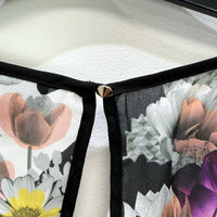 City Chic Womens Floral Print Sleeveless Tank Top in Multi Color Sz XL