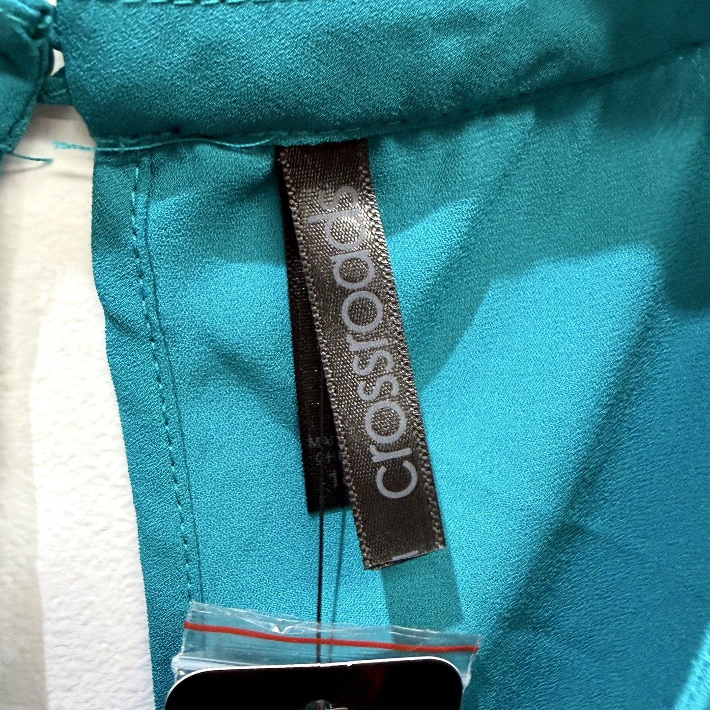 Crossroads Womens Midnight Garden Bright Teal Tank Top Size 18 NEW