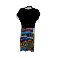 Frank Lyman Design Womens Printed T-Shirt Dress Polyester Multi Color Size 10