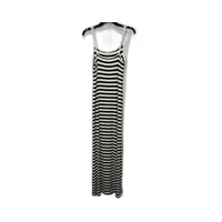 Divided Womens Striped Maxi Dress - Sleeveless Black and White, Size M