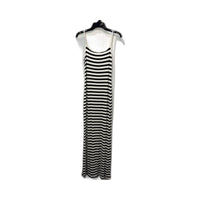Divided Womens Striped Maxi Dress - Sleeveless Black and White, Size M
