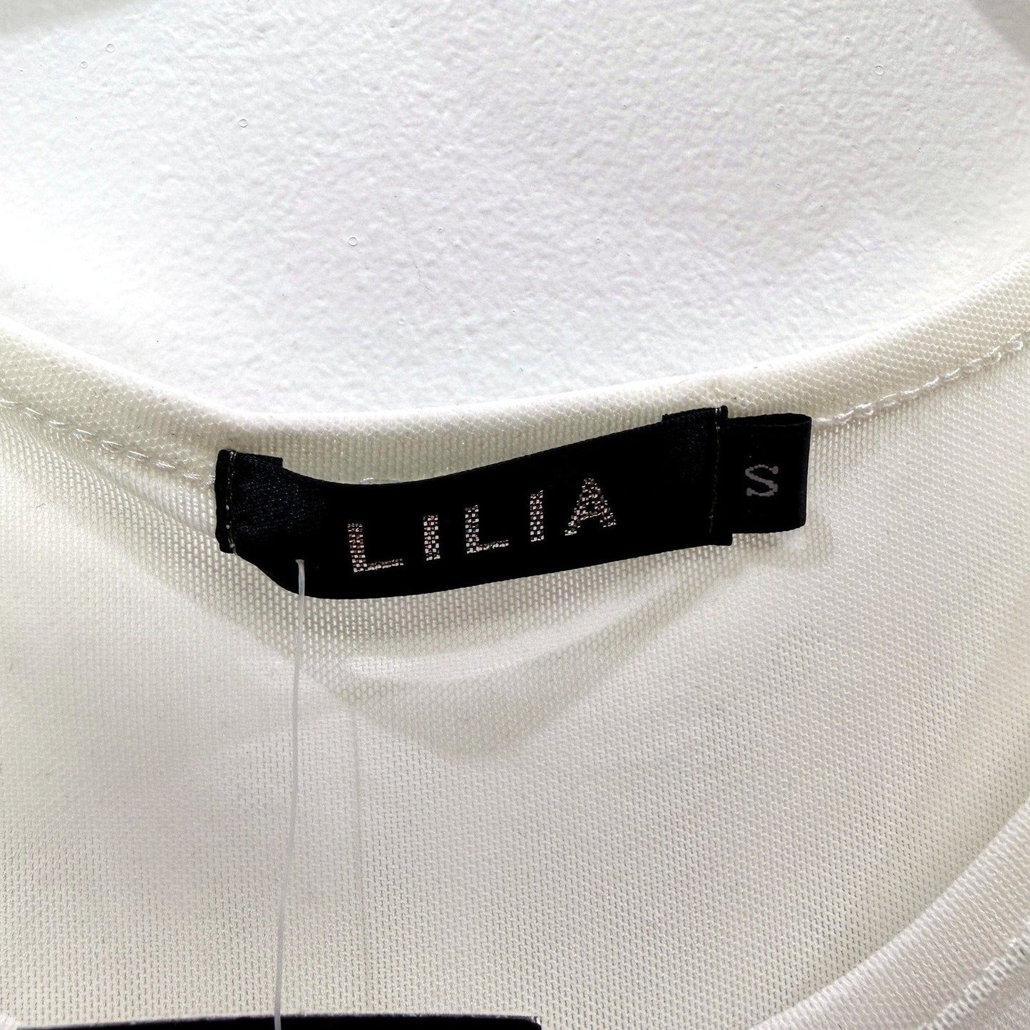 Lilia Womens Pleated Pullover Dress Long Sleeve Cinched Waist White Size S NEW