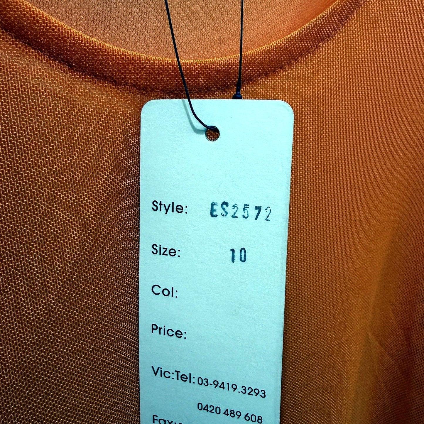 Eversun Womens Mesh Shear Shirt Pullover Sweatshirt in Orange Size 10 NEW