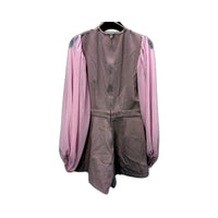 Angel Biba Womens Mauve Playsuit Jumpsuit with Long Sleeves, Size 12 NEW