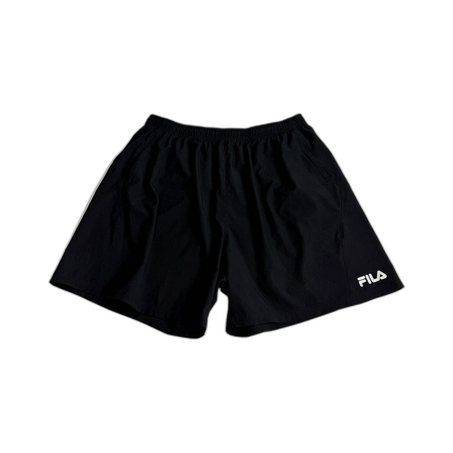 Fila Mens Athletic Gym Workout Shorts in Black 3XL Size