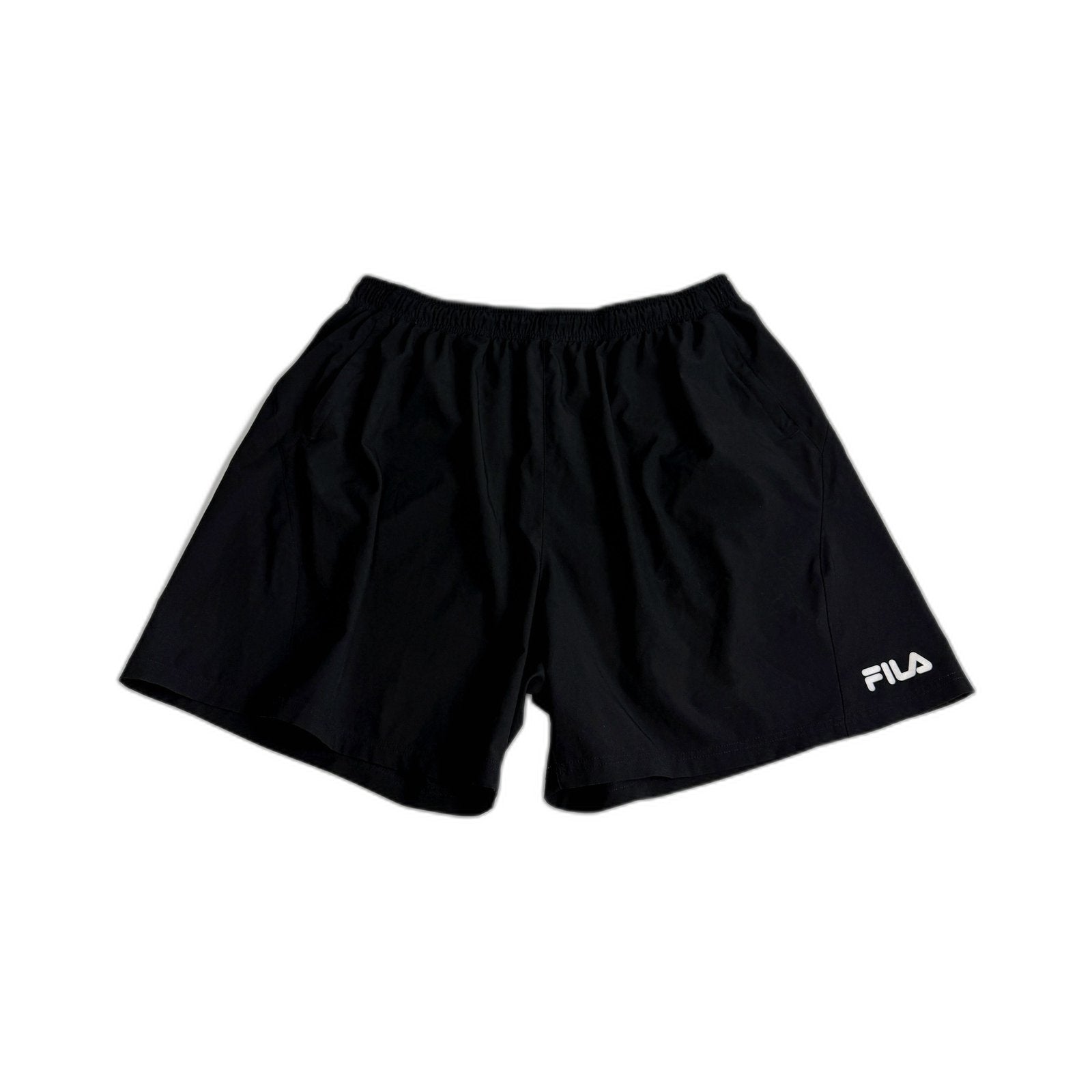 Fila Mens Athletic Gym Workout Shorts in Black 3XL Size