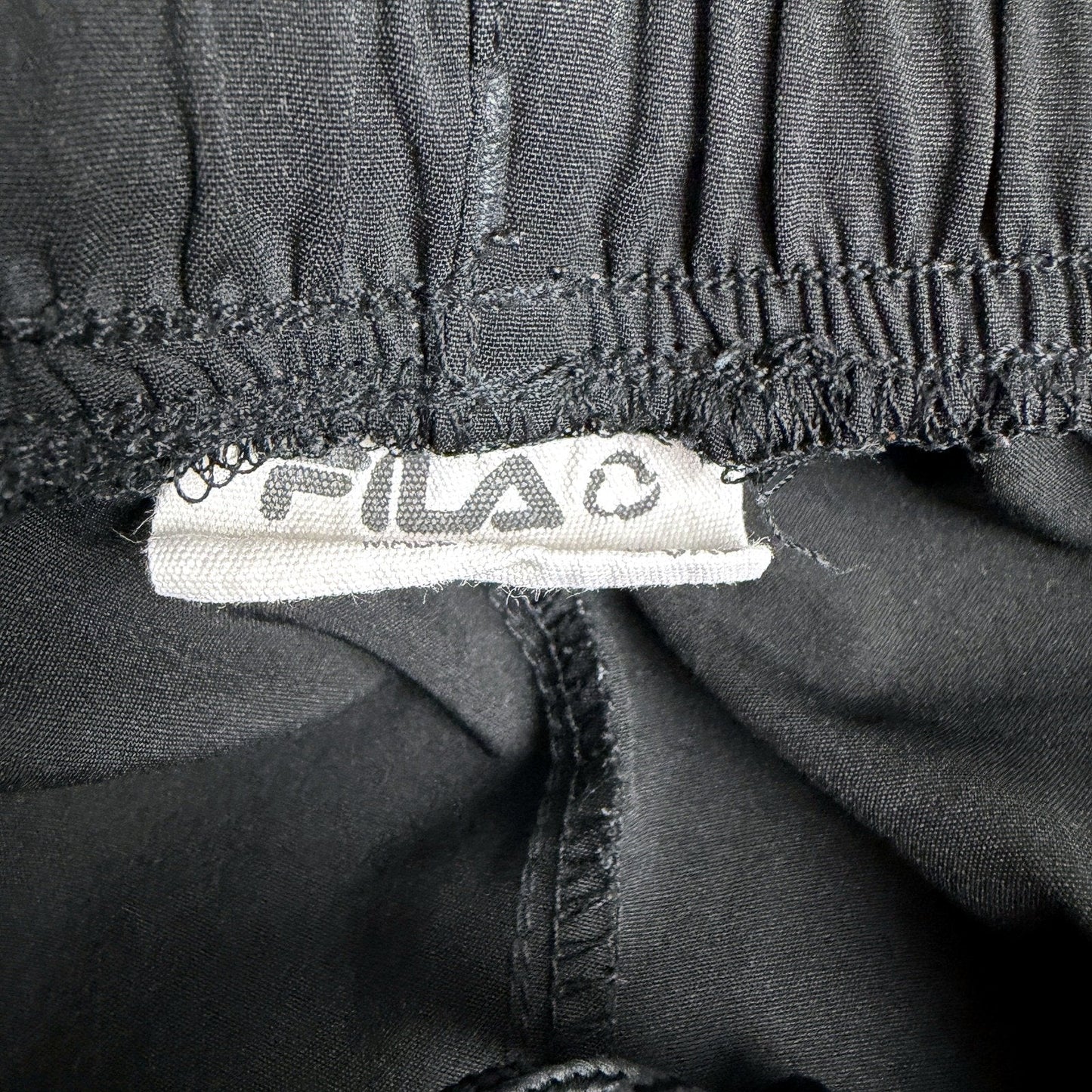 Fila Mens Athletic Gym Workout Shorts in Black 3XL Size