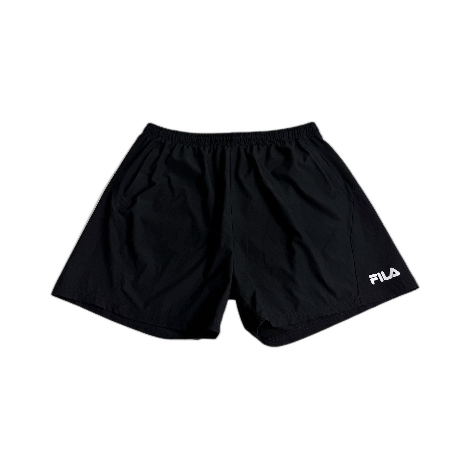 Fila Mens Athletic Gym Workout Shorts in Black XXL Size