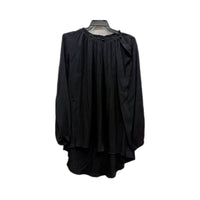 Vine Apparel Womens Loose Flowy Ness Top Blouse in Black, Size S NEW
