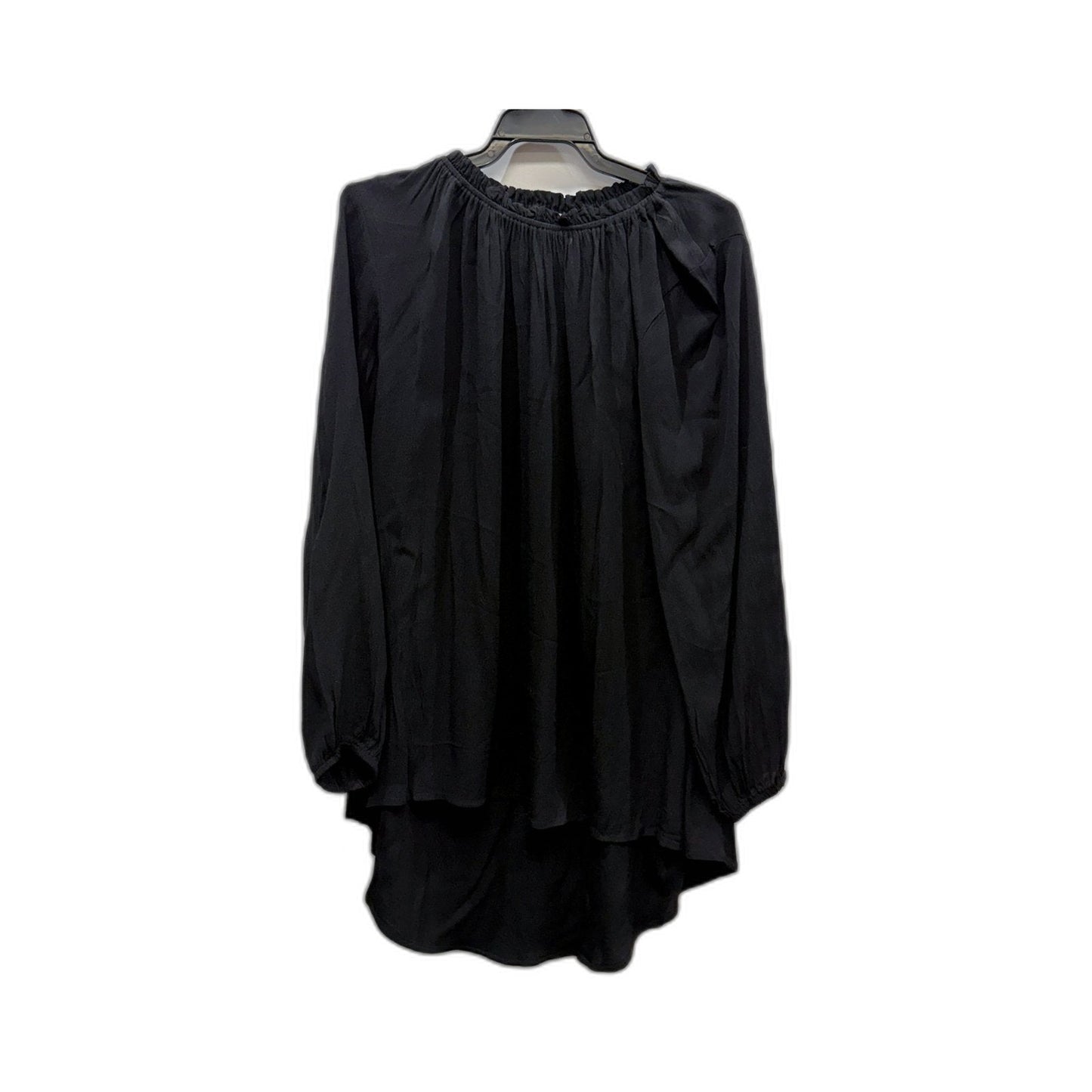 Vine Apparel Womens Loose Flowy Ness Top Blouse in Black, Size S NEW