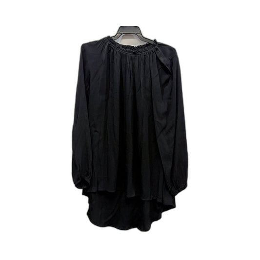 Vine Apparel Womens Loose Flowy Ness Top Blouse in Black, Size S NEW