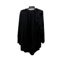 Vine Apparel Womens Loose Flowy Ness Top Blouse in Black, Size S NEW