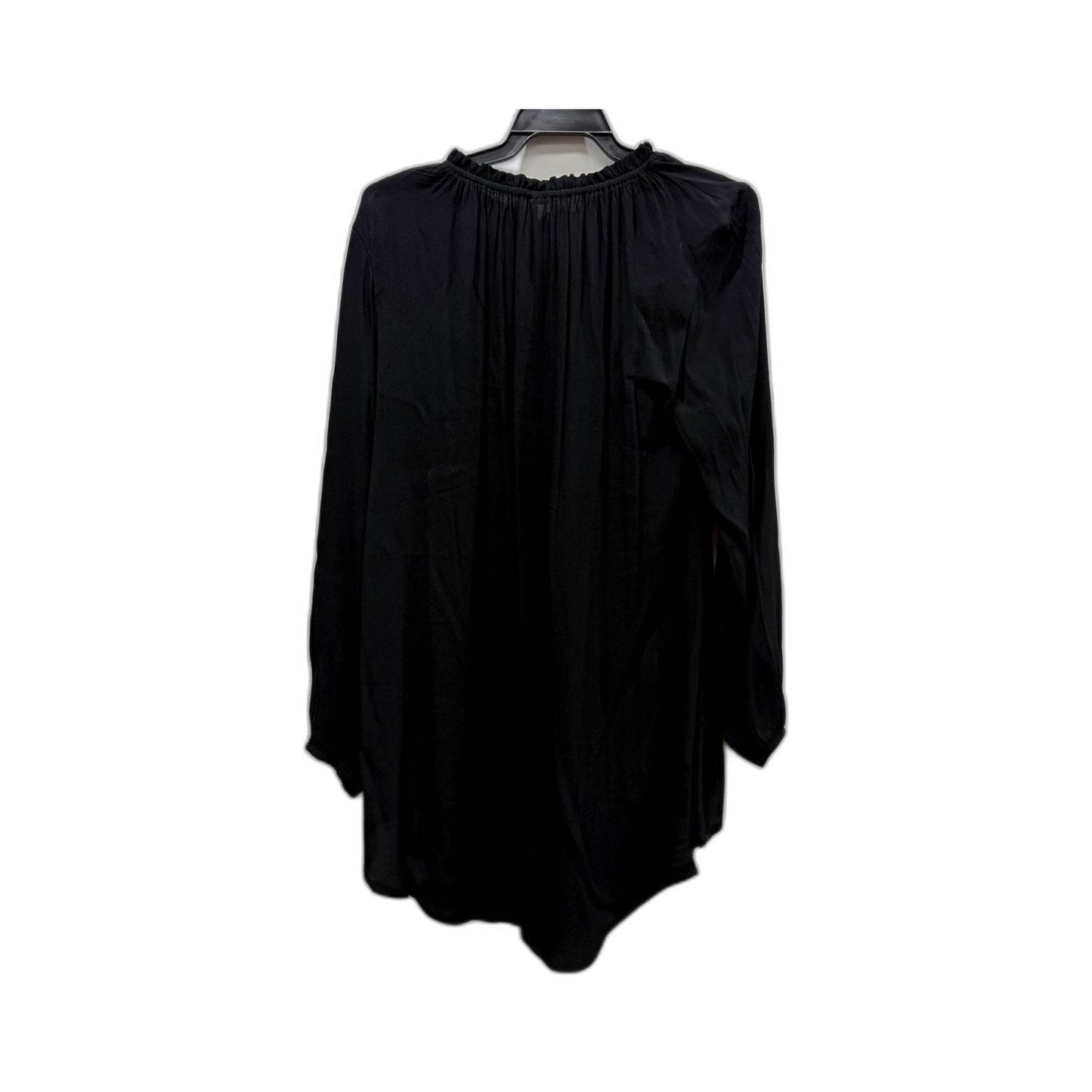 Vine Apparel Womens Loose Flowy Ness Top Blouse in Black, Size S NEW