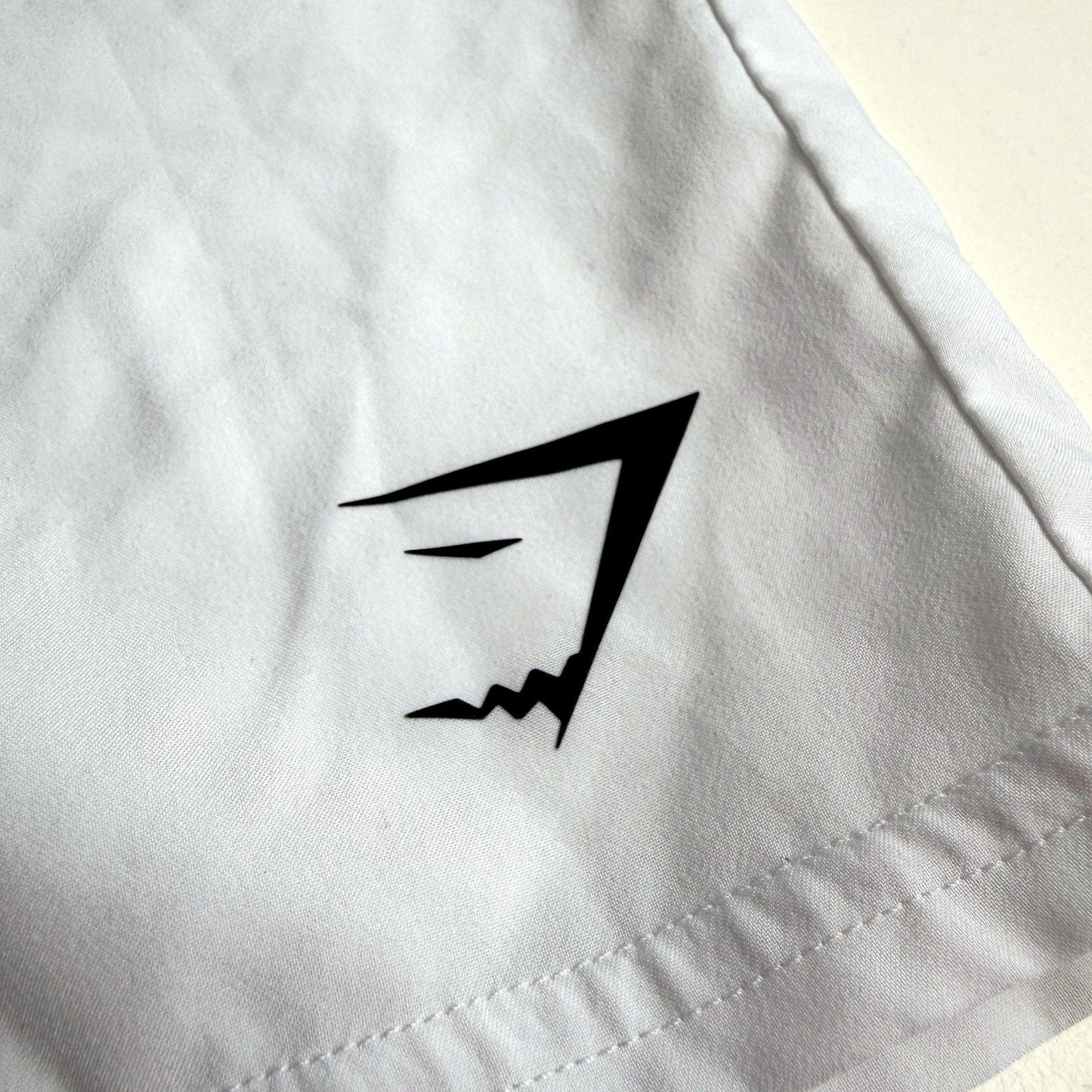 Gymshark Mens Athletic Shorts White Lightweight Breathable Workout Size M
