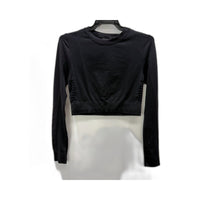 Puma Womens evoKNIT Seamless Long Sleeve Crop Top in Black, Size S NEW