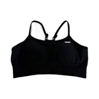 Elite Eleven Black Padded Sports Bra for Women - Activewear XS Size