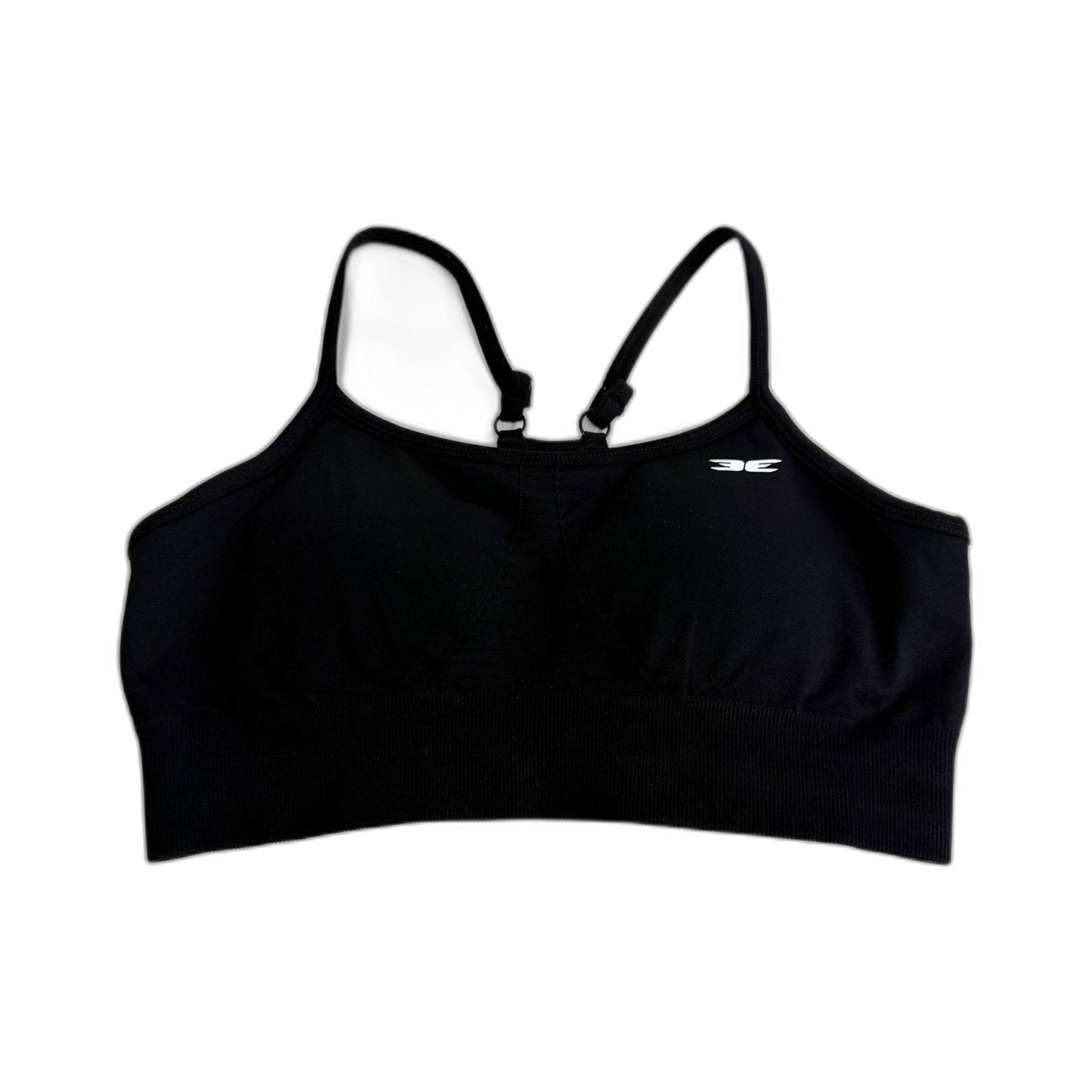 Elite Eleven Black Padded Sports Bra for Women - Activewear XS Size