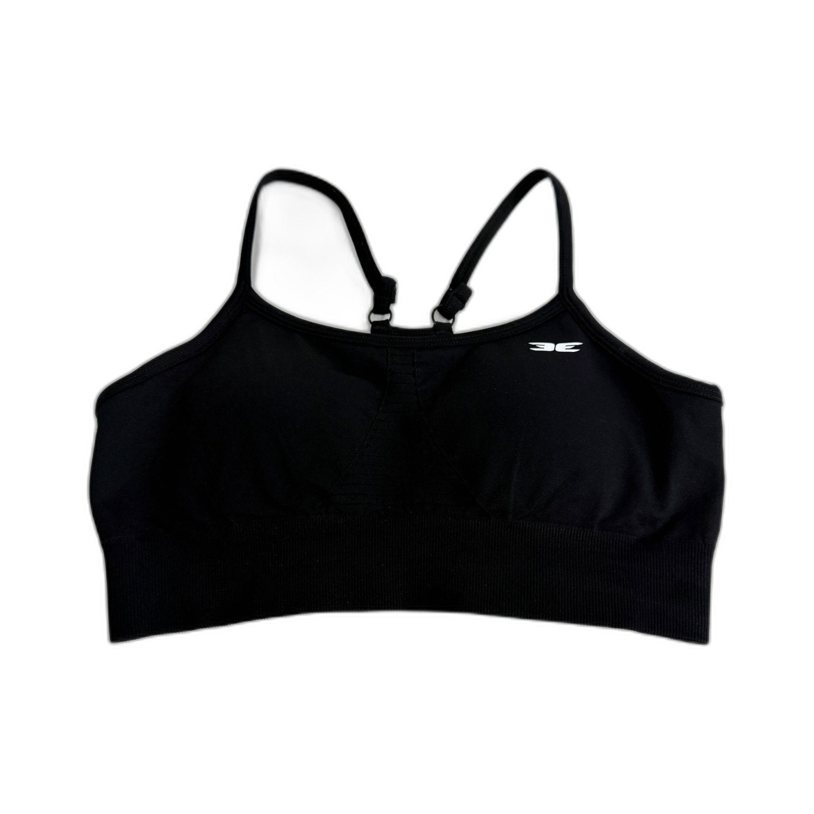 Elite Eleven Black Padded Sports Bra for Women - Activewear XS Size