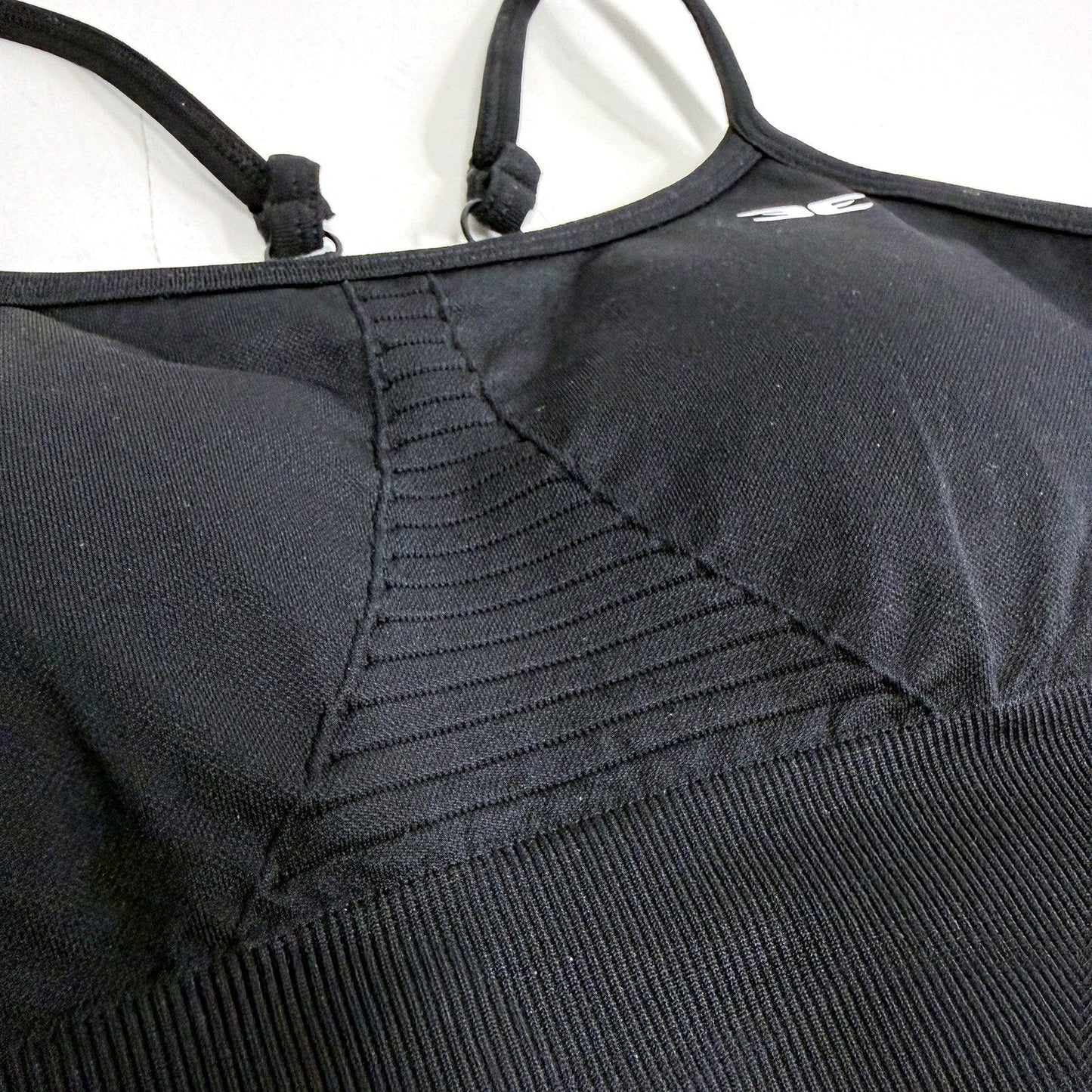 Elite Eleven Black Padded Sports Bra for Women - Activewear XS Size