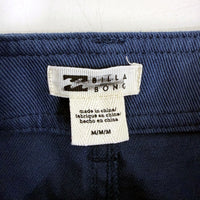 Billabong Womens Navy Blue Striped Cotton Denim Skirt, Size M