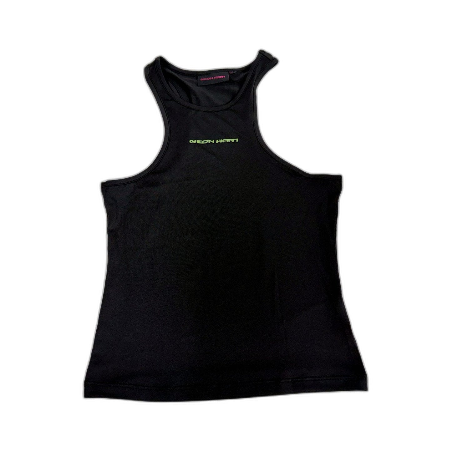Neon Hart Womens Pullover Tank Top Black Lightweight Workout Gym Size Small NEW