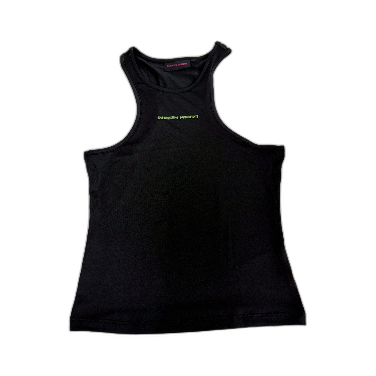 Neon Hart Womens Pullover Tank Top Black Lightweight Workout Gym Size Small NEW