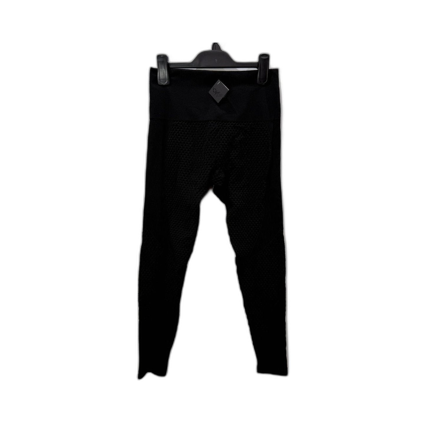 Bfree Womens Honeycomb Contour Leggings Black Stretch Activewear Size L/XL NEW