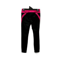 adidas Womens Colorblock Black Pink Athletic Workout Leggings XS NEW