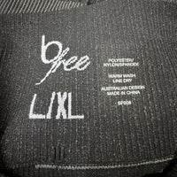 Bfree Womens Honeycomb Seamless Leggings Black/Grey Stretchy Comfortable NEW