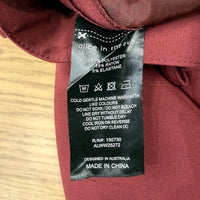 Alice in the eve Womens Leon Stripe Detail Burgundy Suit Pants Size L NEW