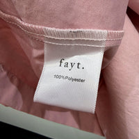 Fayt The Label Womens Junie Tie-Up Loose Fit Pink Pullover Shirt Size 22-24 NEW