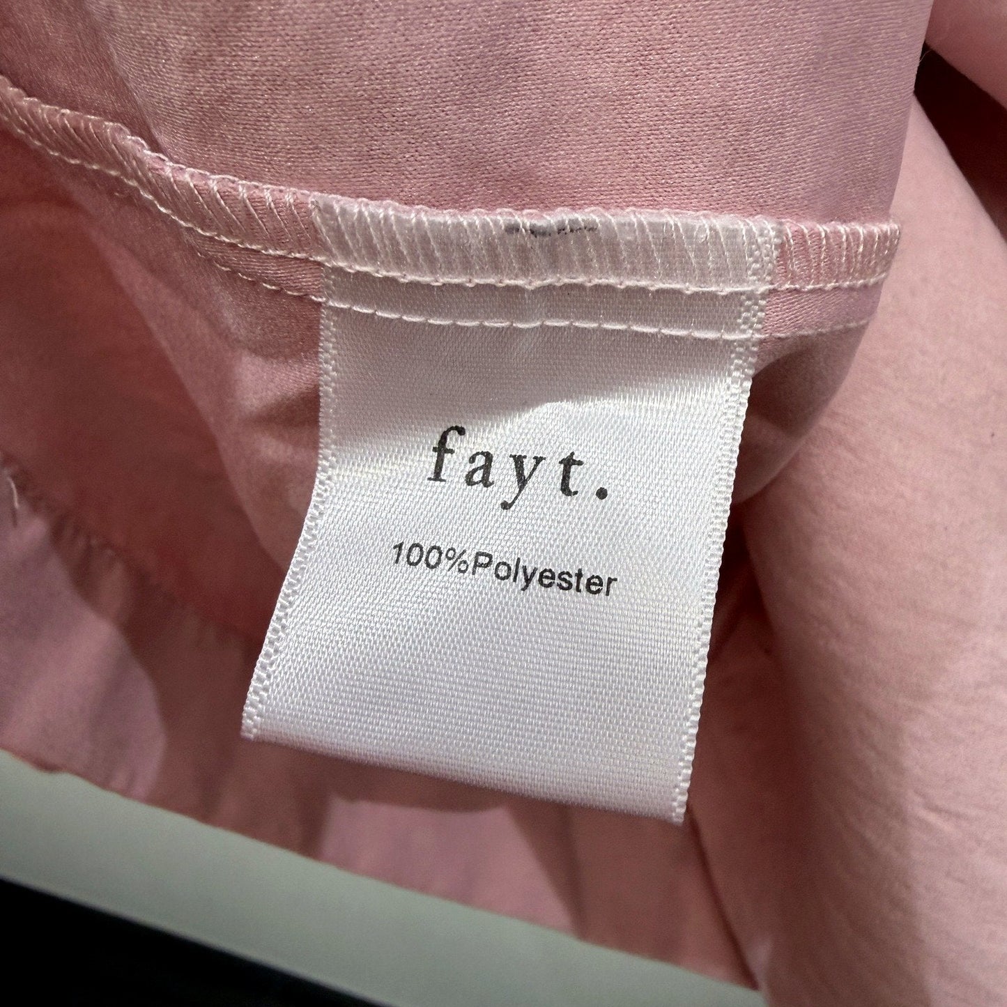 Fayt The Label Womens Junie Tie-Up Loose Fit Pink Pullover Shirt Size 22-24 NEW
