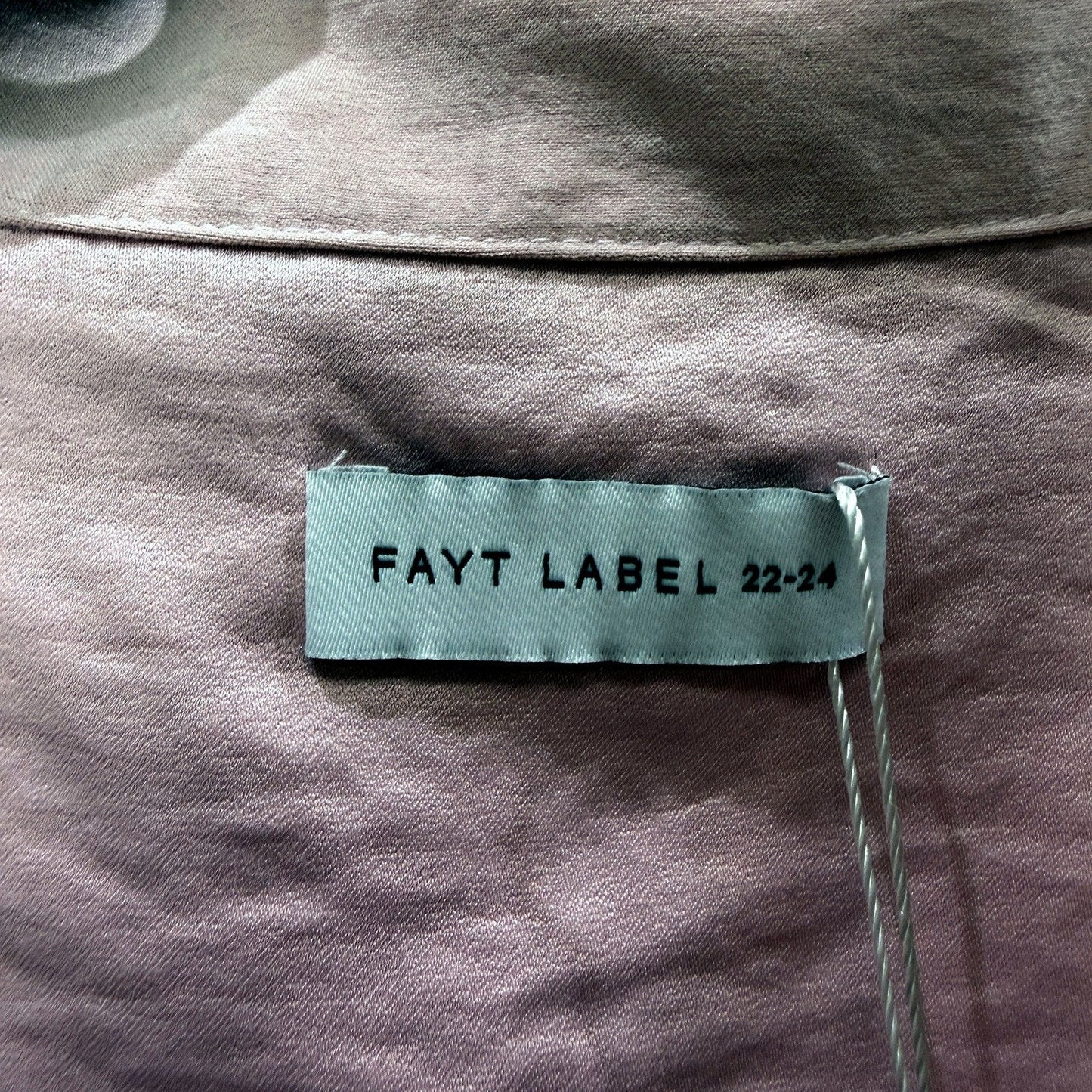 Fayt The Label Womens Junie Tie-Up Loose Fit Pink Pullover Shirt Size 22-24 NEW