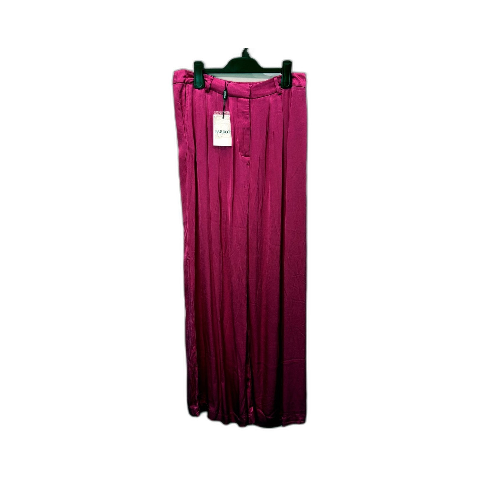 Bardot Womens Lena Pin Tuck Pleated Hot Pink Trousers, Size 10 NEW