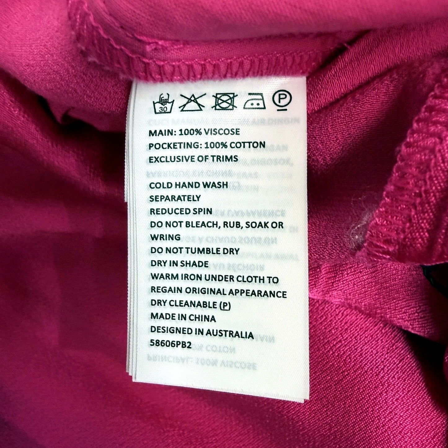 Bardot Womens Lena Pin Tuck Pleated Hot Pink Trousers, Size 10 NEW
