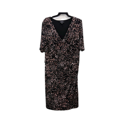 Diana Ferrari Womens Floral Print Midi Dress in Multi Color & - Size 14