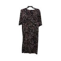 Diana Ferrari Womens Floral Print Midi Dress in Multi Color & - Size 14