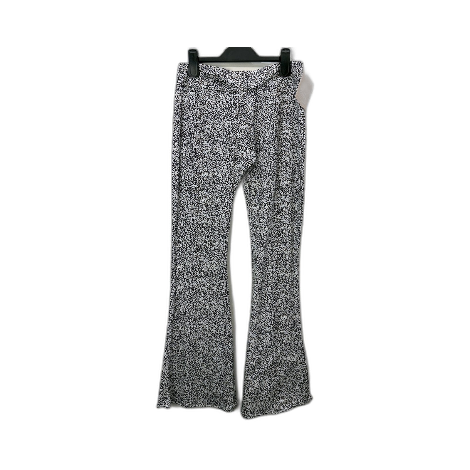 Cocoa Clothing Womens Flared Leopard Print Polyester Pants Size M NEW
