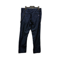 Tommy Jeans Mens Navy Blue Pinstriped Cotton Pants, Size M