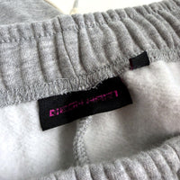 Neon Hart Womens Fleece Flared Joggers Gray Drawstring Pockets Size Small NEW