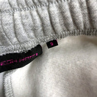 Neon Hart Womens Fleece Flared Joggers Gray Drawstring Pockets Size Small NEW