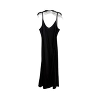 Uniqlo Womens Satin Camisole Dress Black Lightweight Sleeveless Size M NEW