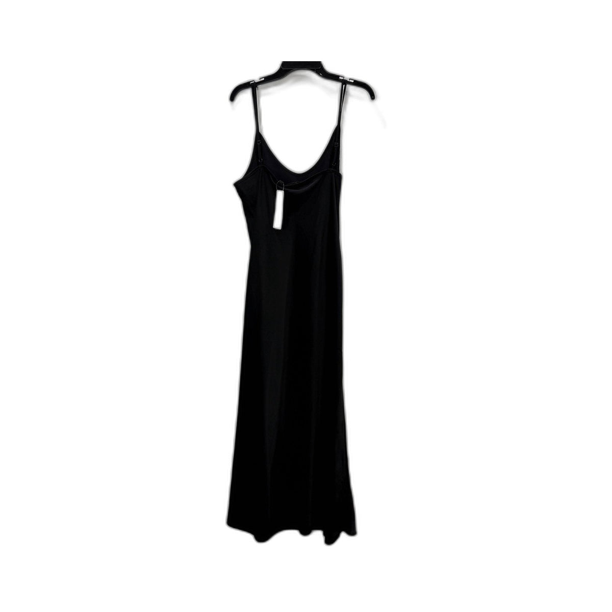 Uniqlo Womens Satin Camisole Dress Black Lightweight Sleeveless Size M NEW