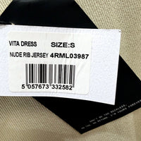 4th + Reckless Womens Beige Nude Rib Jersey Bodycon Dress Size 10 NEW