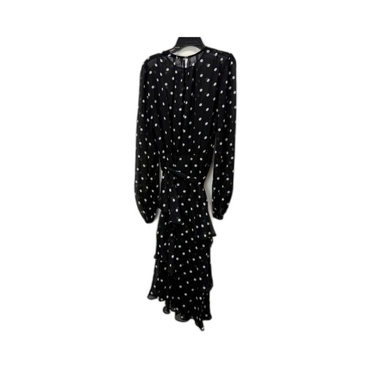 Portmans Womens Polka Dot Midi Dress Black and White Casual Feminine Size 12 NEW