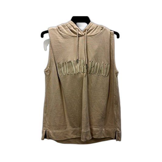 Country Road Womens Beige Cotton Pullover Sweatshirt for Small Size