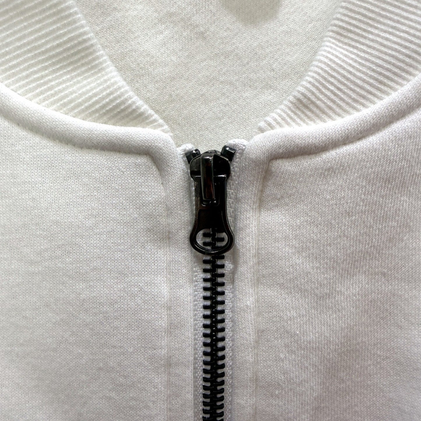 Subtitled Womens Zipped Sweatshirt Casual Athletic Hoodie White Size L NEW