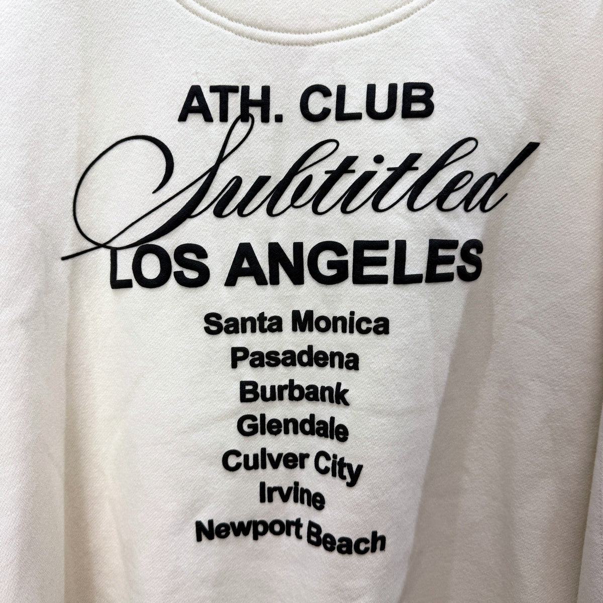 Subtitled Womens Quarter Zip Sweatshirt Beige Casual Comfortable Size XS NEW